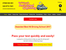 Tablet Screenshot of annsschoolofmotoring.com